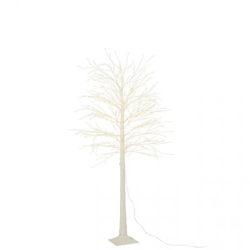 Kerstboom 2000 Led Plastiek Wit Medium H180cm J-Line