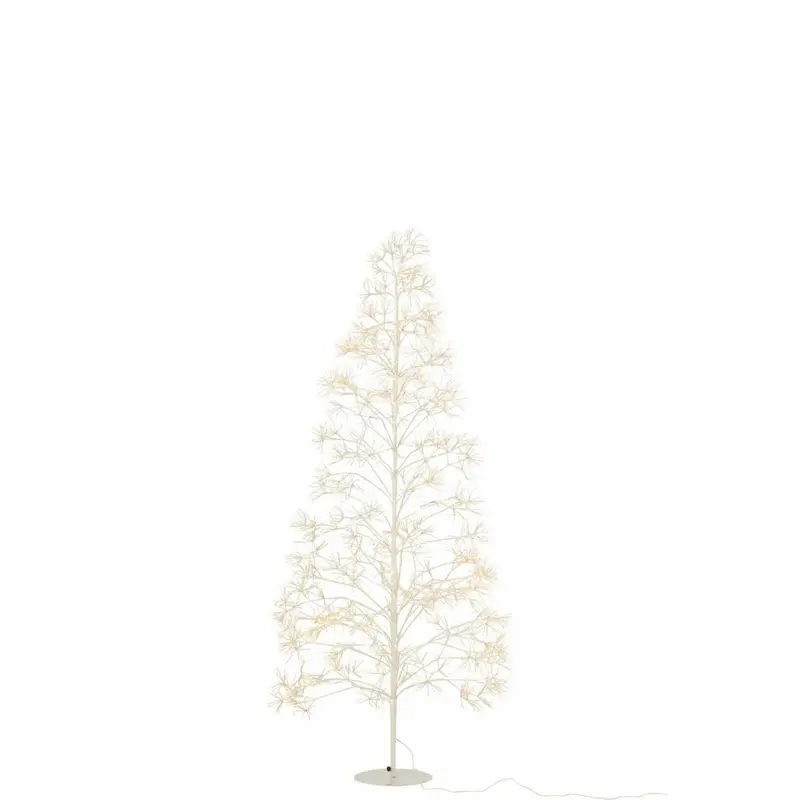 Kerstboom 2700 Led Metaal Wit Medium H210cm J-Line