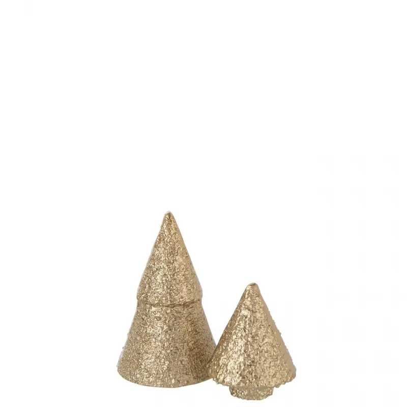 Kerstboom Aluminium Goudkleurig Set van 2 J-Line
