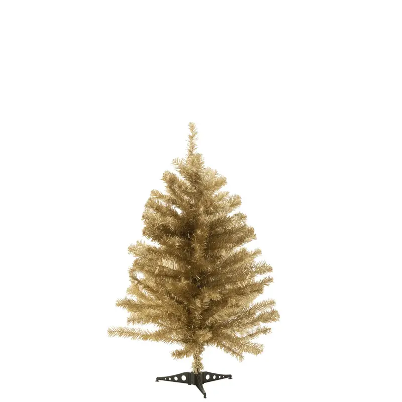 Kerstboom Kunstmatig Pvc Goudkleurig Small H90cm J-Line