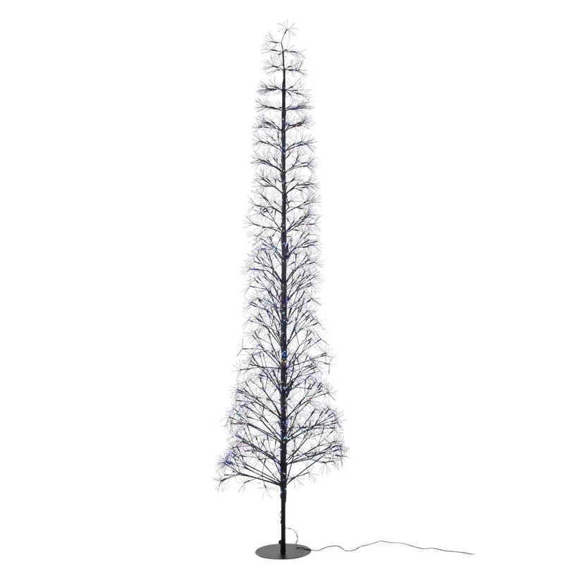 Kerstboom Led Multicolor Lichten Ijzer Zwart Extra Large H240cm J-Line