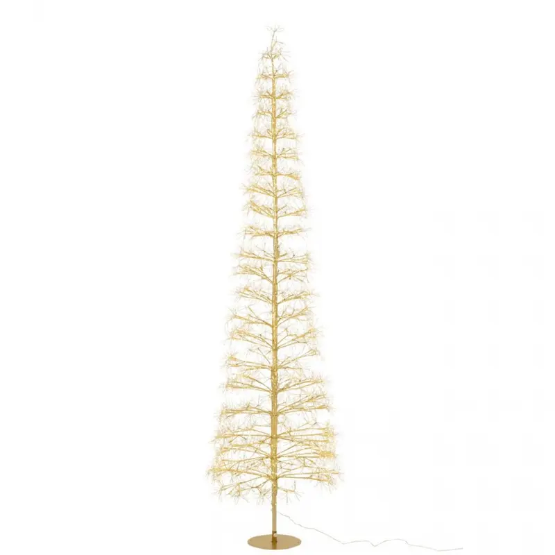 Kerstboom Led Warm Witte Lichten Ijzer Goudkleurig Extra Large H240cm J-Line