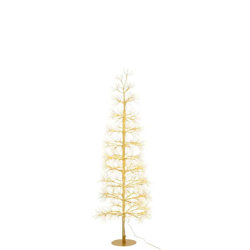 Kerstboom Led Warm Witte Lichten Ijzer Goudkleurig Medium H120cm J-Line