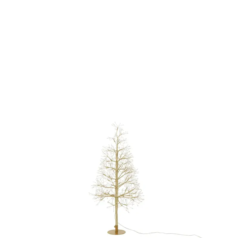 Kerstboom Led Warm Witte Lichten Ijzer Goudkleurig Small H80cm J-Line