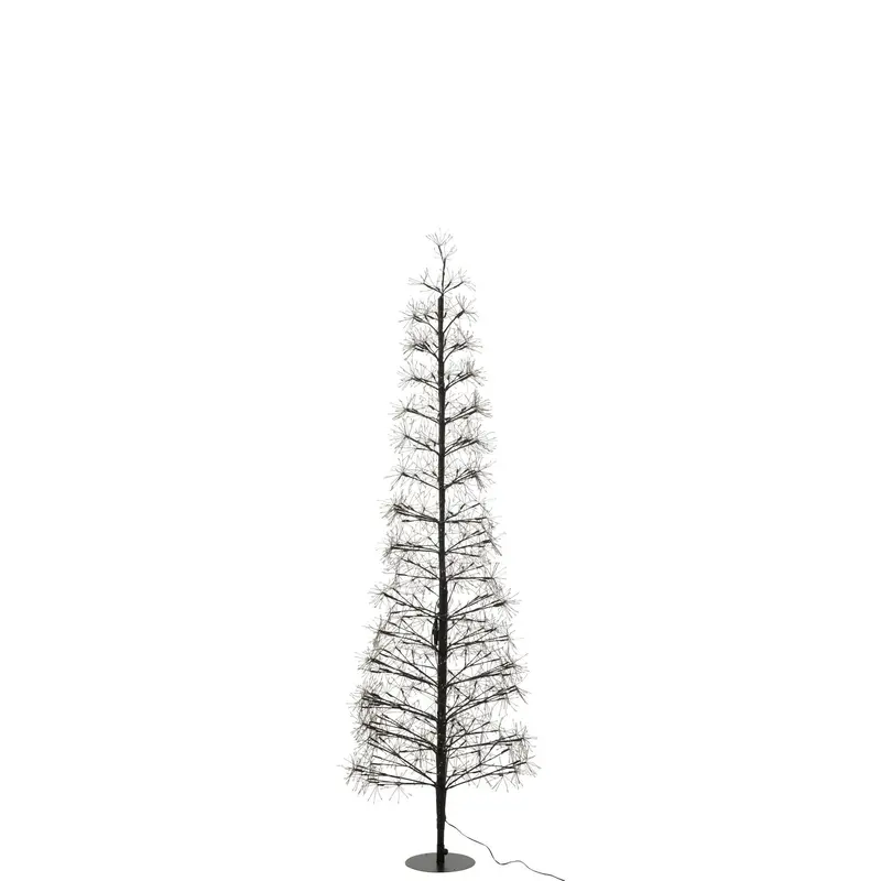Kerstboom Led Warm Witte Lichten Ijzer Zwart Large H180cm J-Line