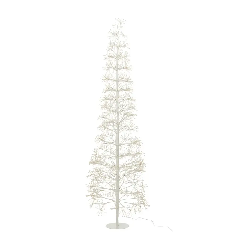 Kerstboom Led Warm Witte Lichten Metaal Wit Large H180cm J-Line