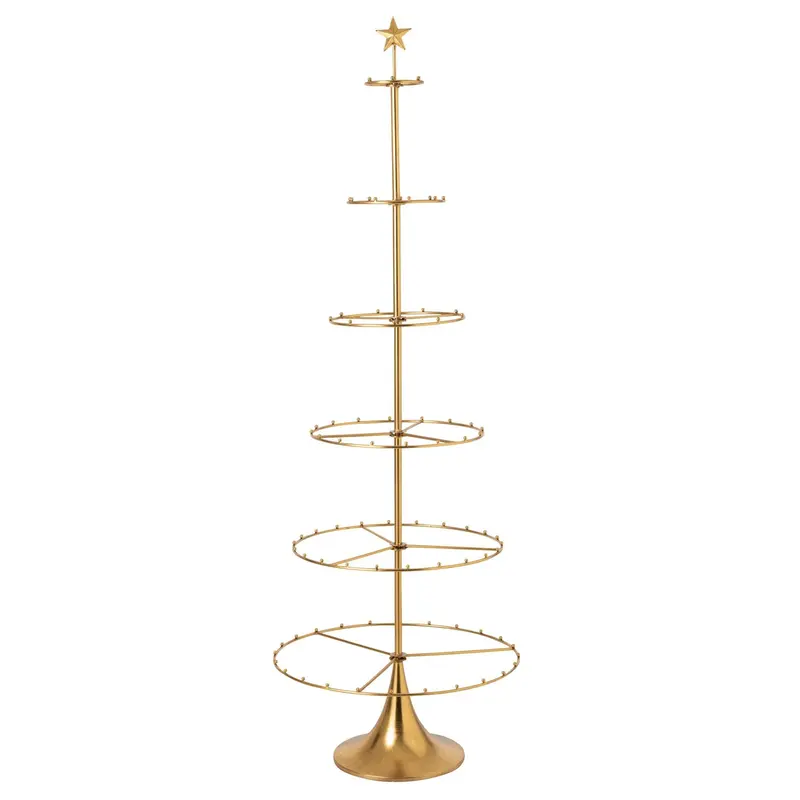 Kerstboom Open Frame Metaal Goud H196cm J-Line