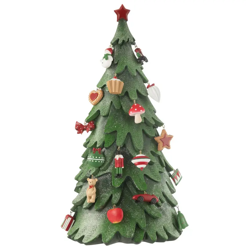 Kerstboom Ornamenten Resine Mix Large H63cm J-Line