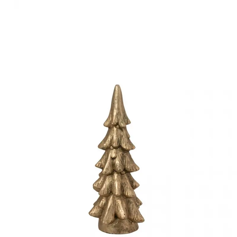 Kerstboom Ronde Basis Magnesium Goudkleurig Small H 51cm J-Line