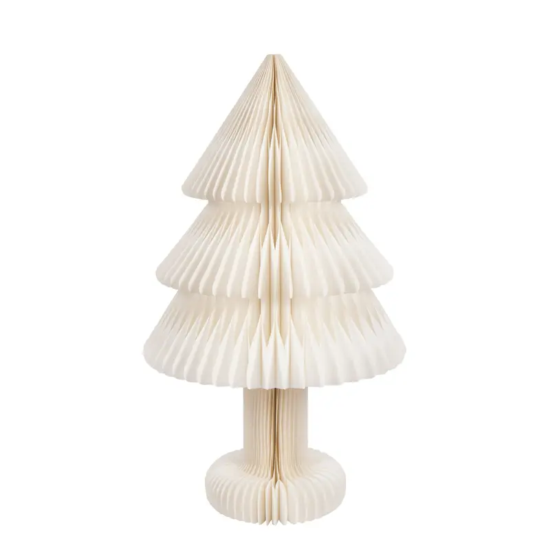 Kerstboom Vouwbaar Papier Gebroken Wit Large H100cm J-Line