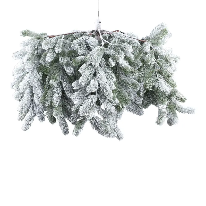 Kersthanger Rosamond - 100x100x50 cm - Pvc - Wit PTMD