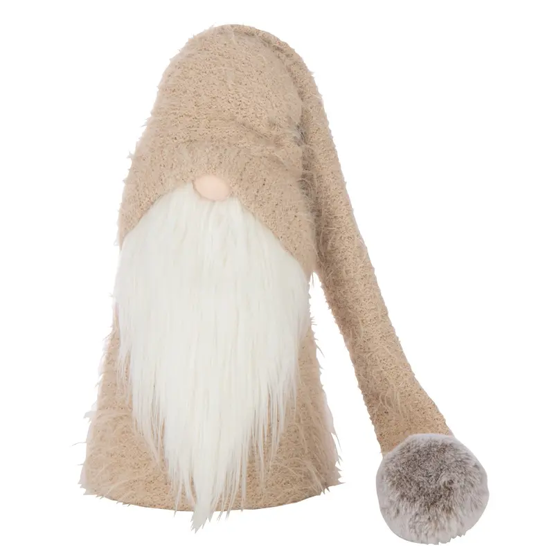 Kerstman Winter Polyester Beige/Wit Small J-Line