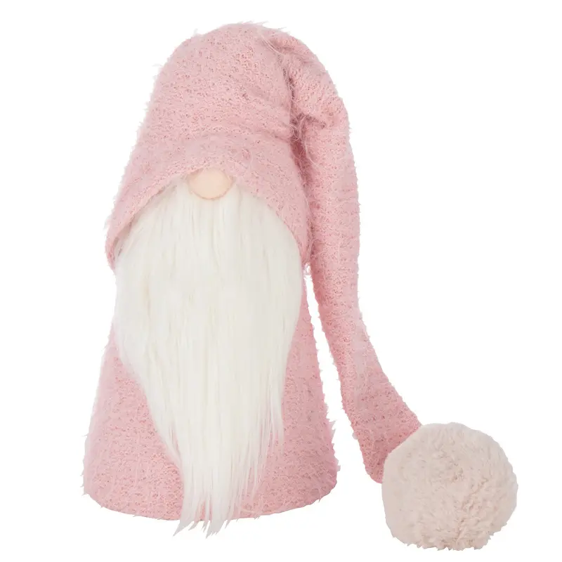 Kerstman Winter Polyester Lichtroze/Wit Small J-Line