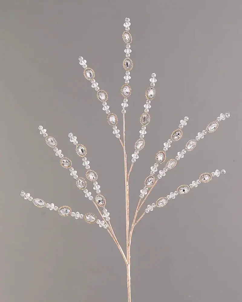 Kersttak met Kristallen & Parels – 78 cm