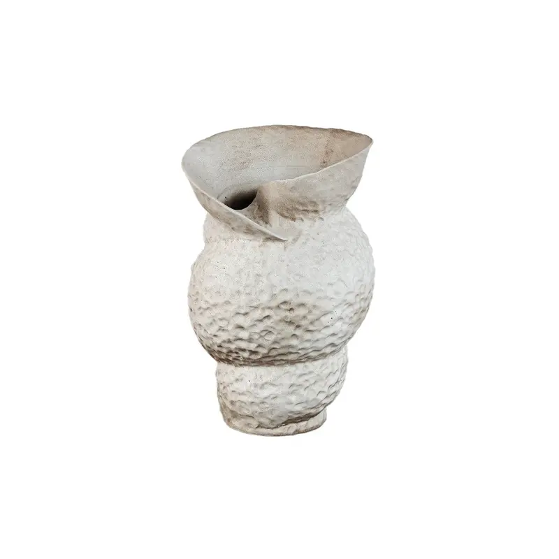 Kery Vaas Keramiek Crème Open Swirl Rand Small PTMD