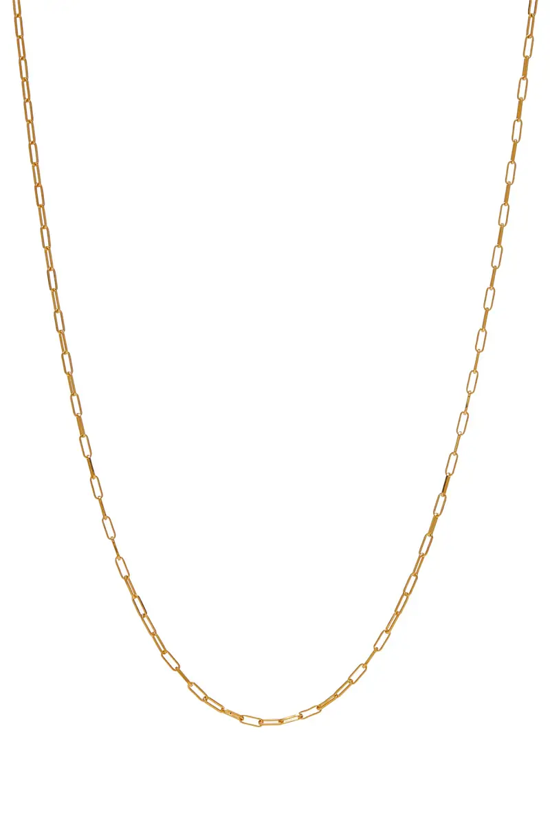 Ketting Chain square Gold plated