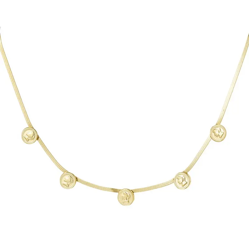 Ketting Coin Flat Chain goud