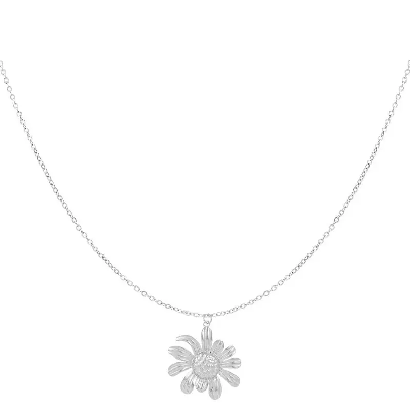 Ketting Happy Daisy zilver