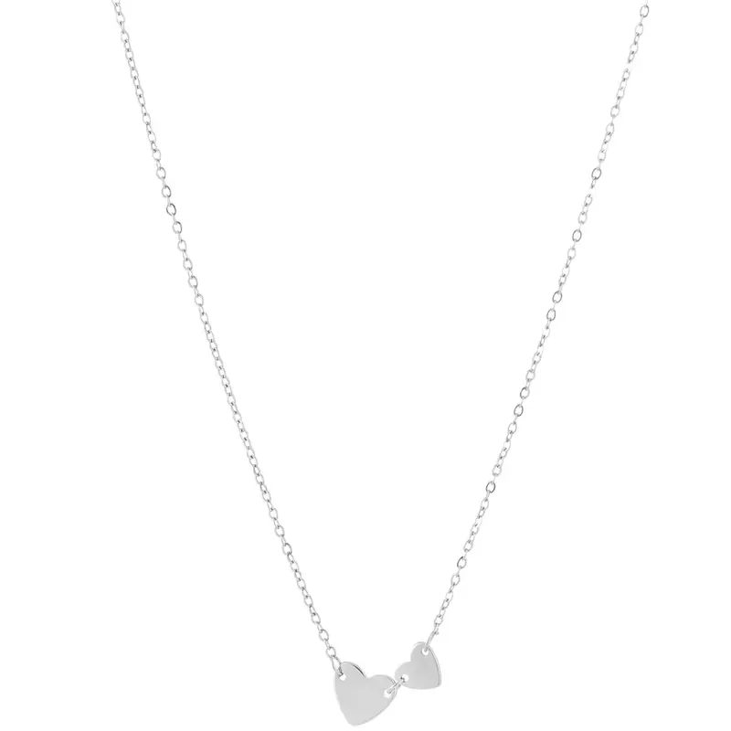 Ketting Hartjes zilver