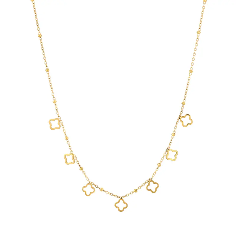 Ketting Klavertjes goud