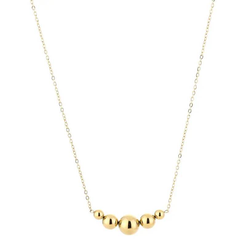 Ketting Kralen goud