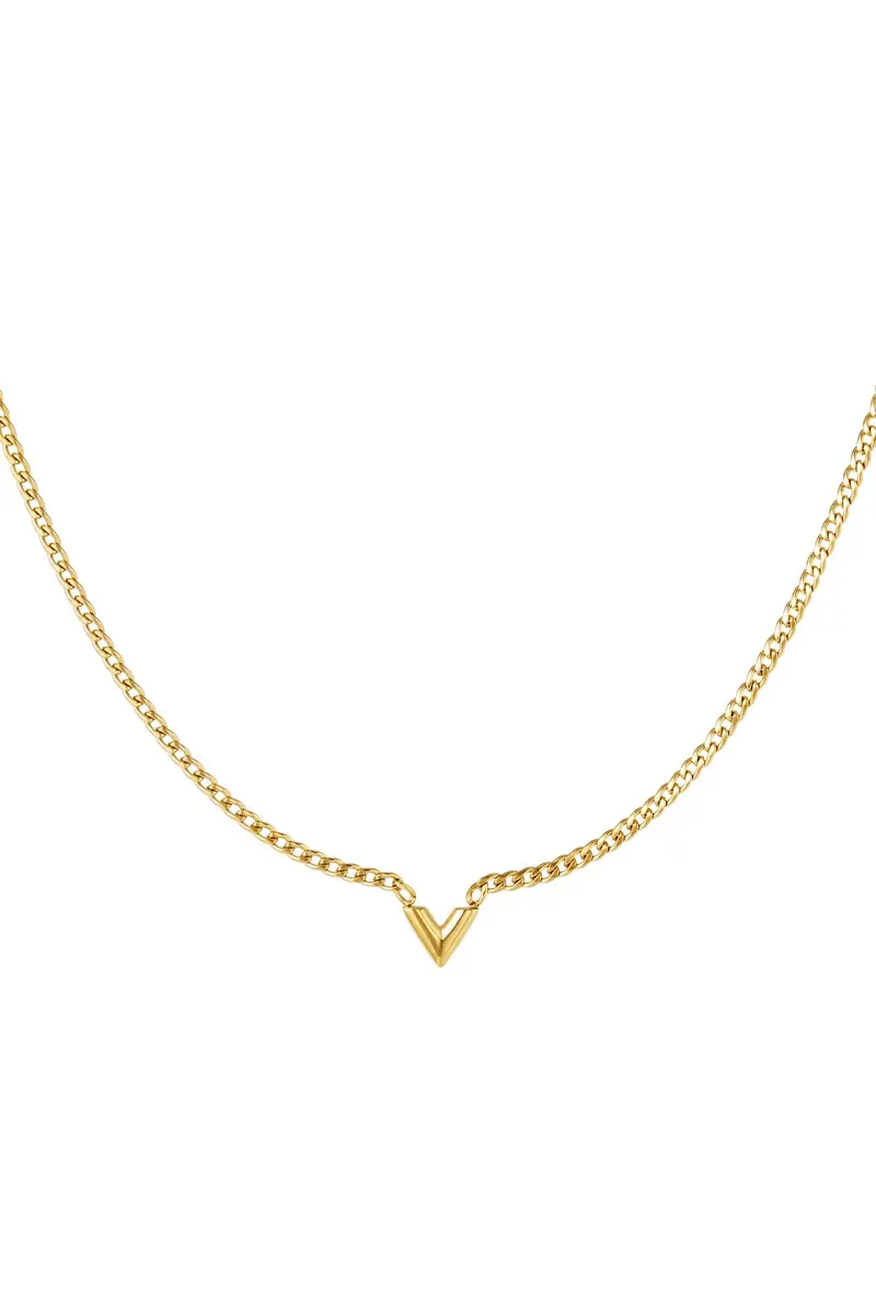 Ketting met letter V