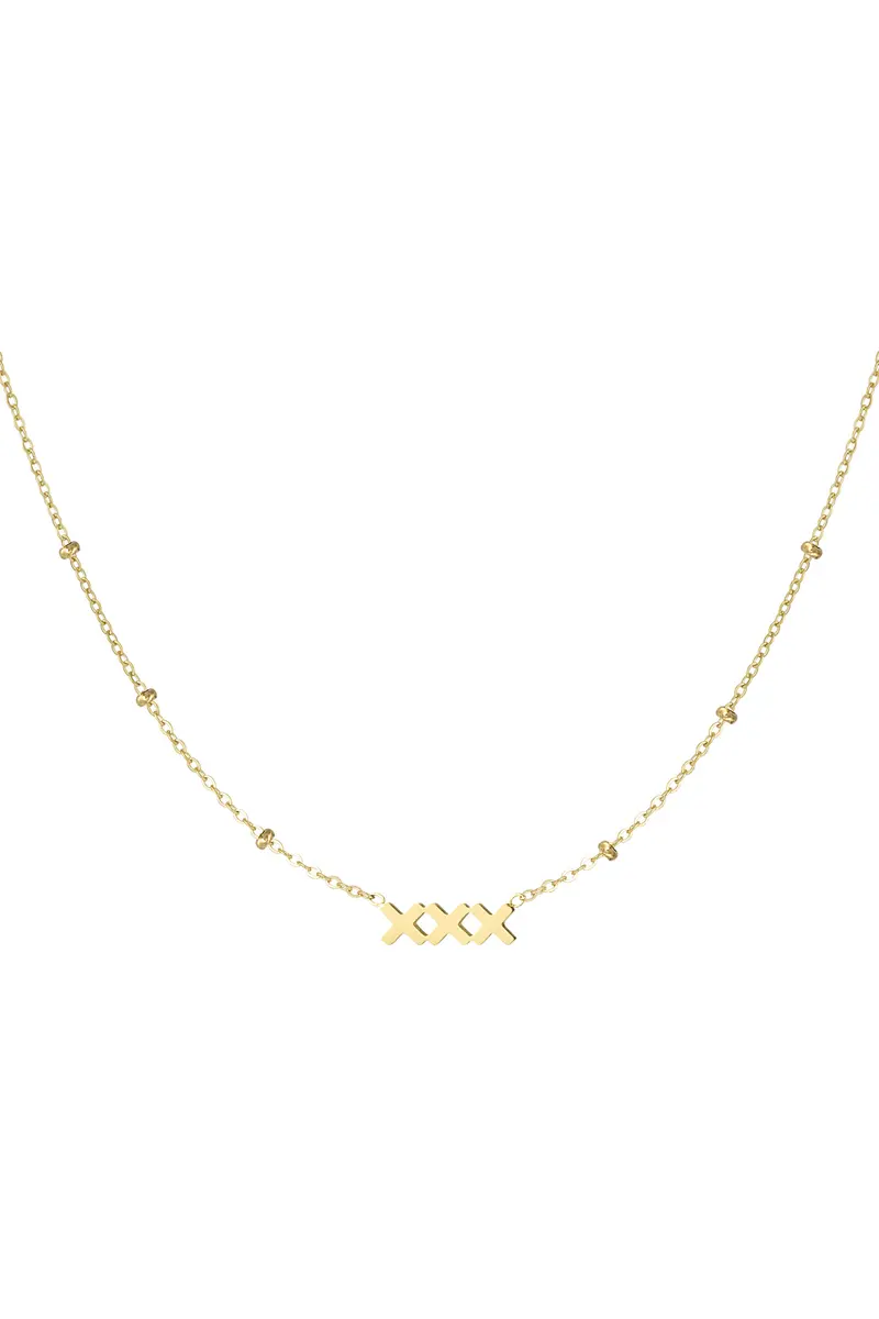 Ketting met XXX | Goud