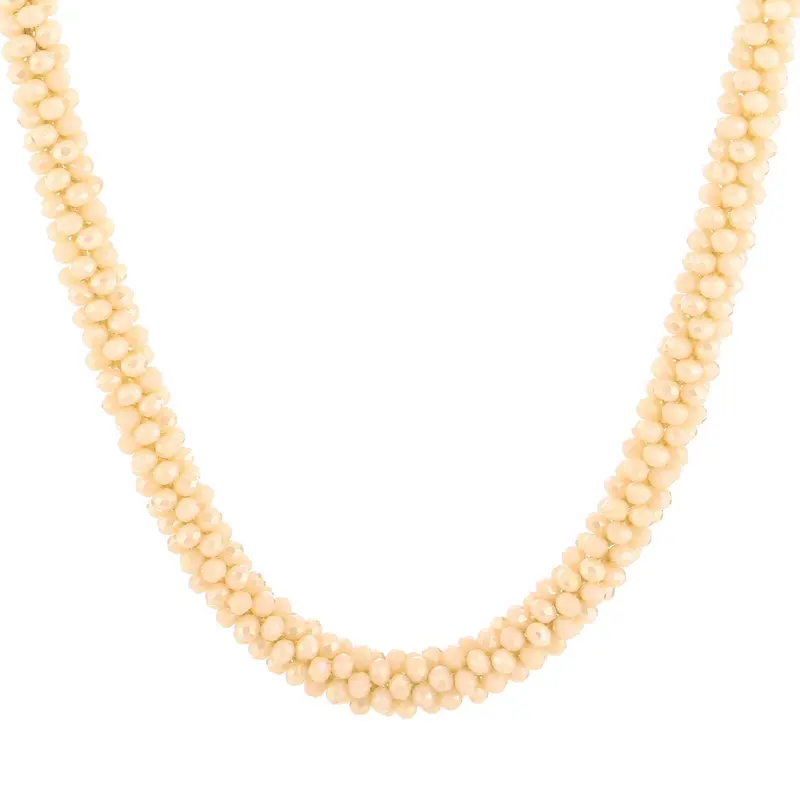 Ketting Strass off white