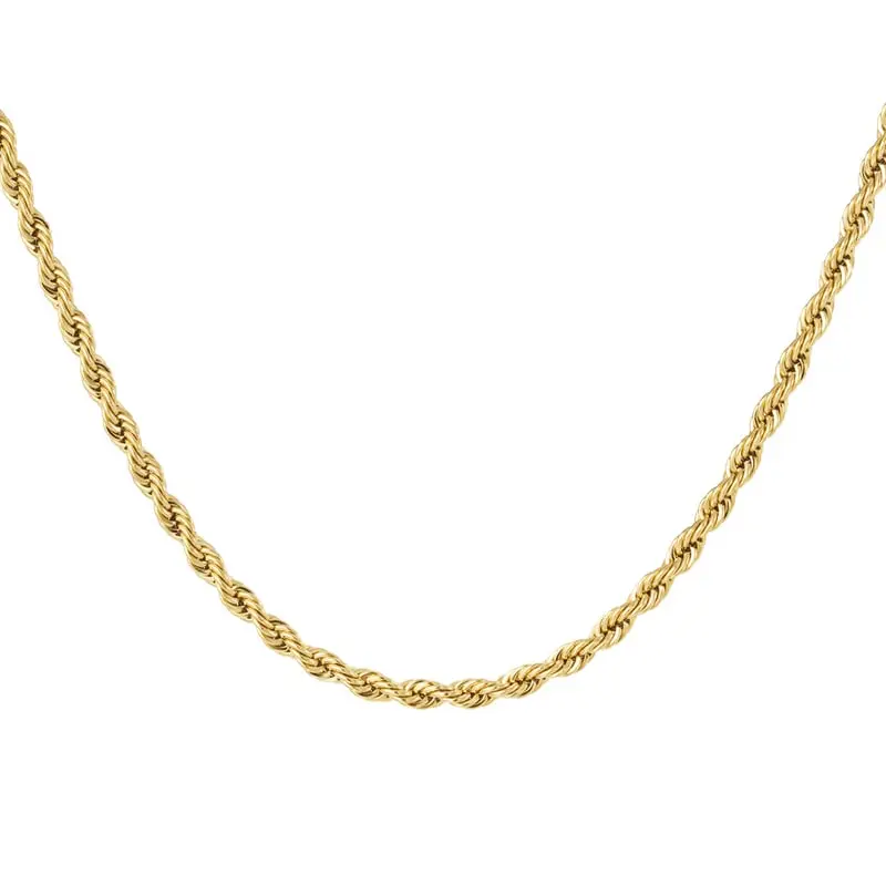 Ketting Thick Twisted goud 50cm