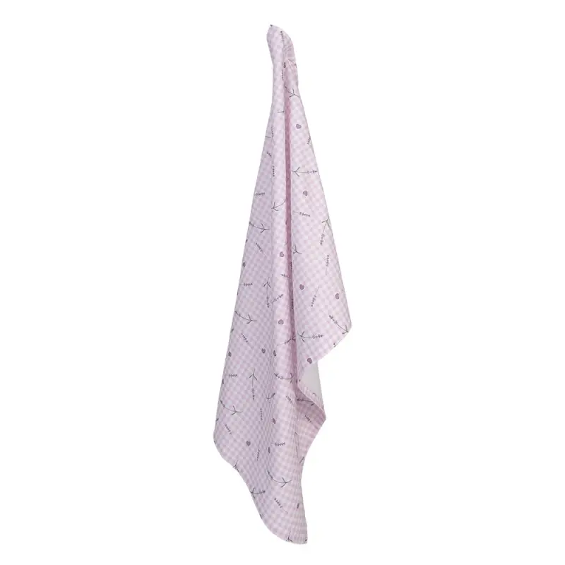 Keukendoek Lavendel paars wit 70x50cm