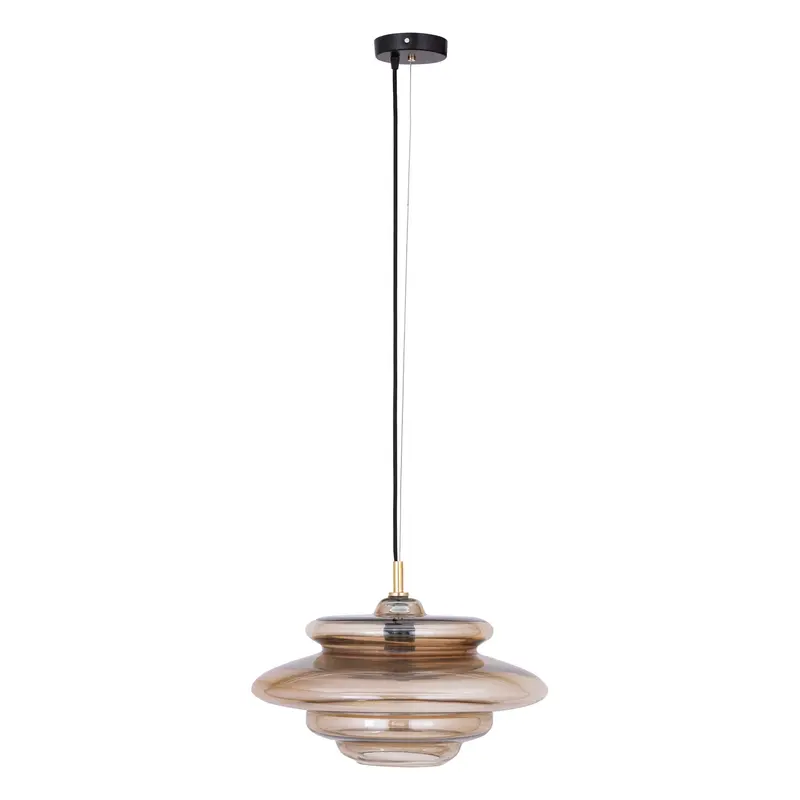 Keylie Hanglamp Glas Bruin Gelaagd Small PTMD