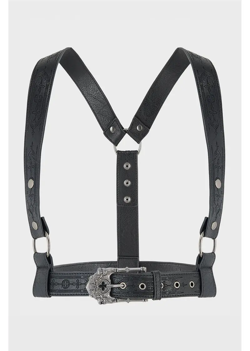 Killstar Cathedra Harness Belt Black