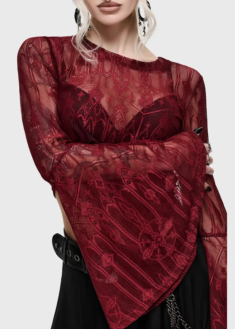 Killstar Cathedra Top Red