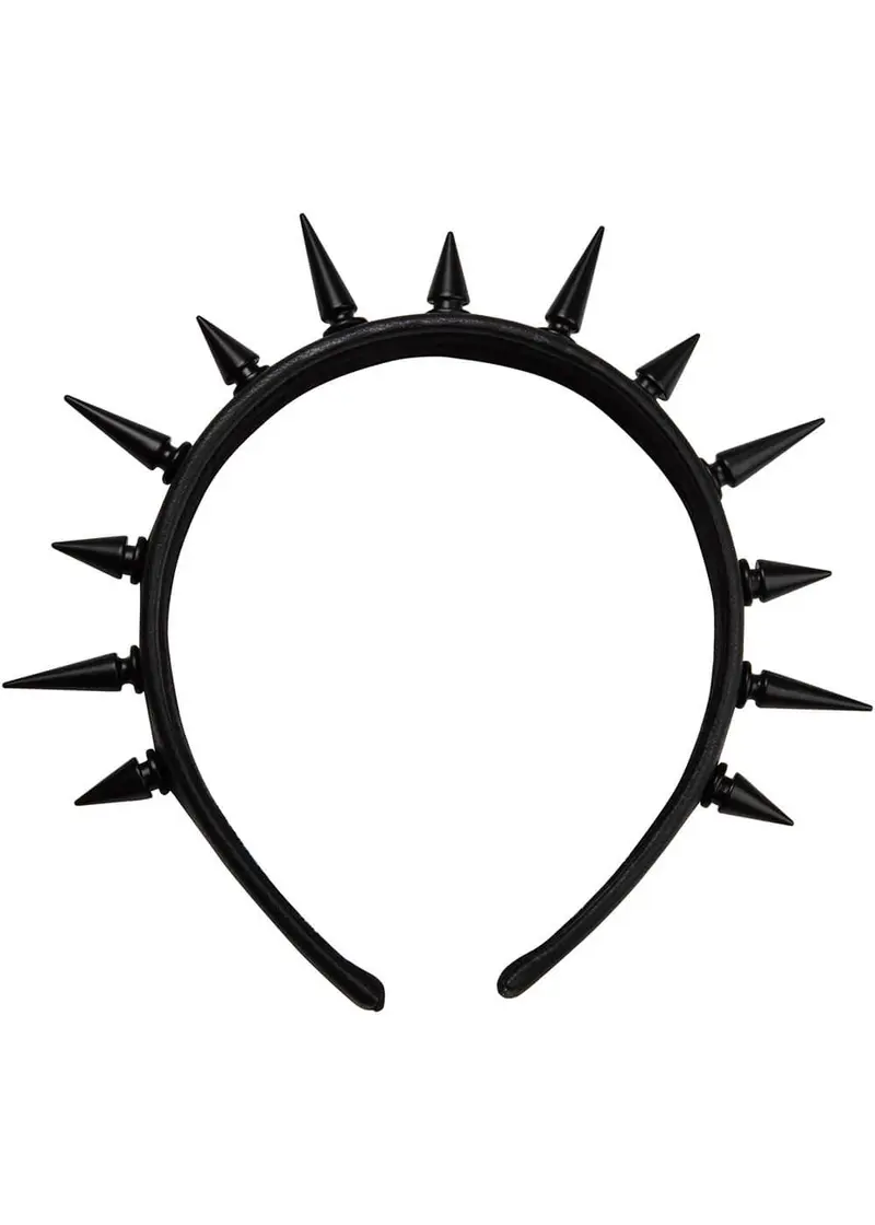 Killstar Chloe Chaos Spike Headband Black