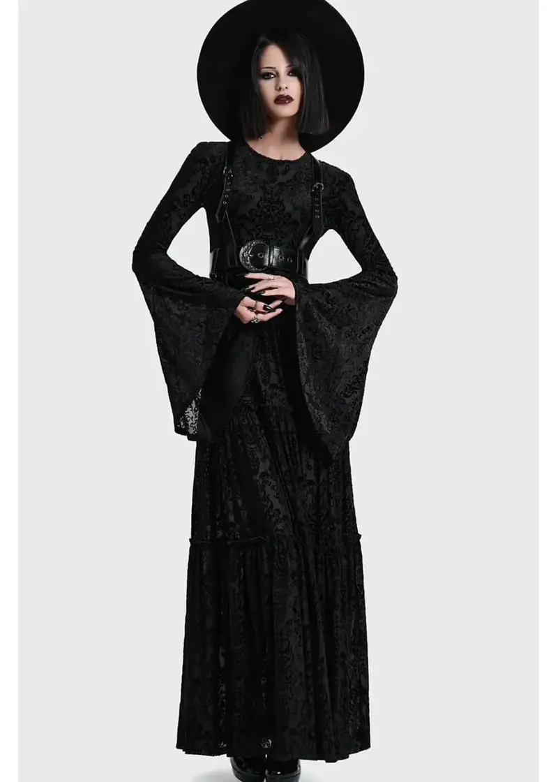 Killstar Daemon's Hex Maxi Dress Black