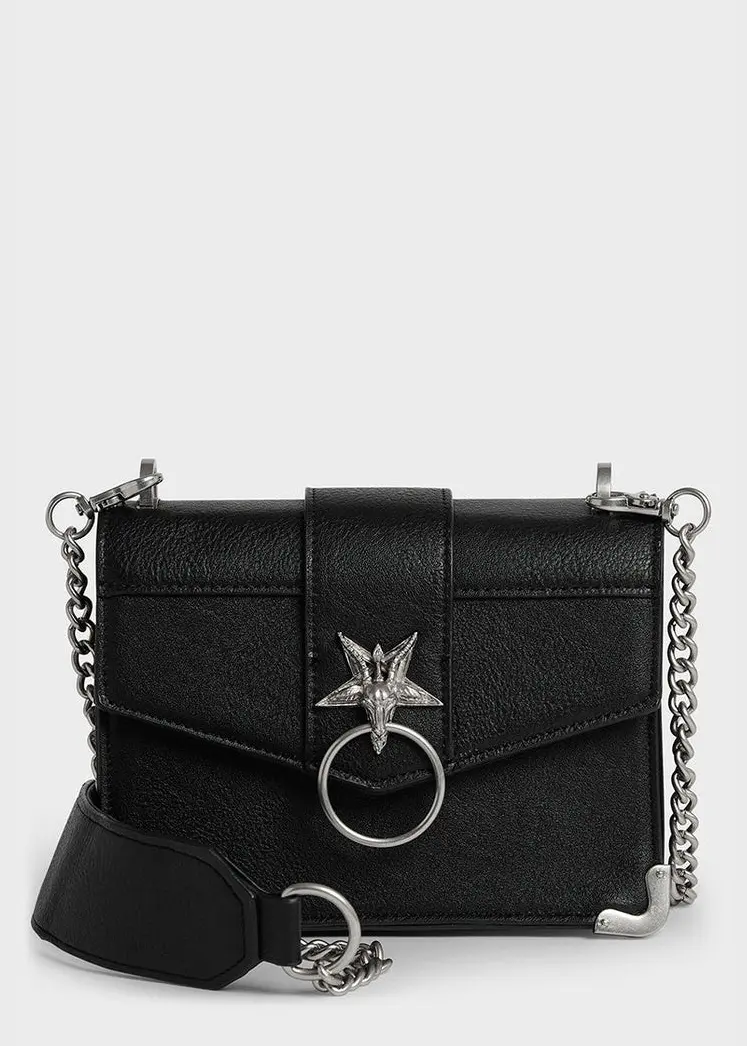 Killstar Fire Me Up Baphomet Handbag Black