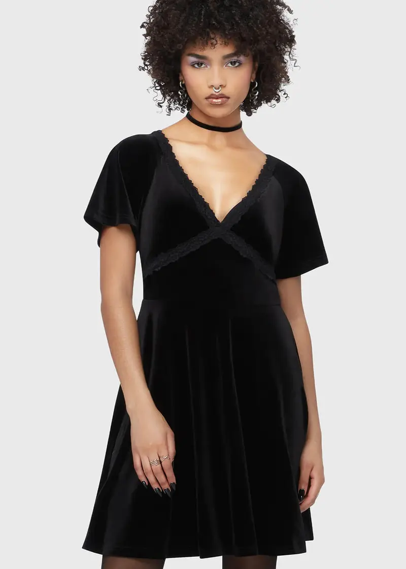 Killstar Hour Of Echelia Mini Dress Black
