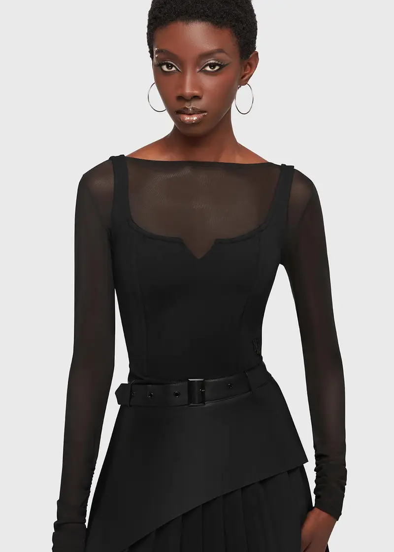 Killstar Kihilist Acheris Corset Top Black