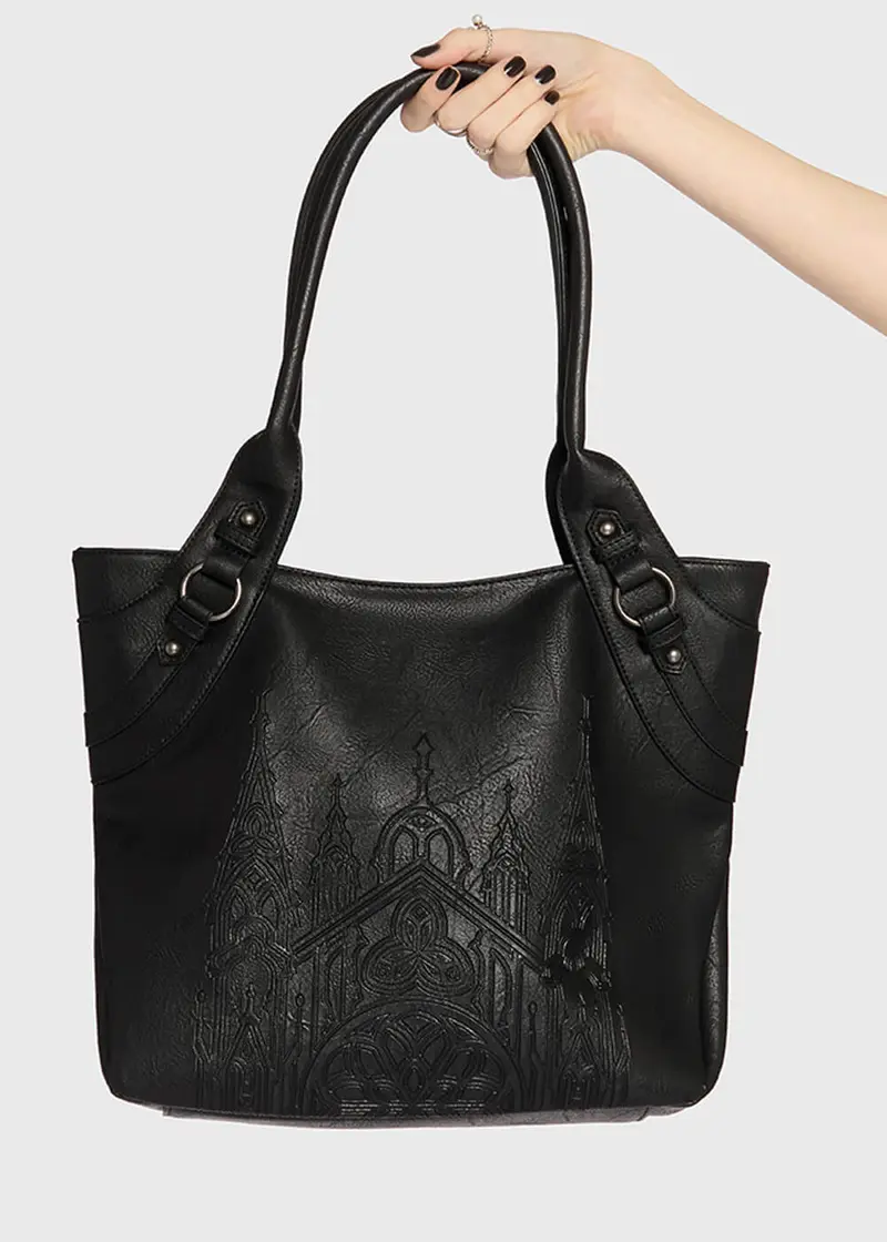 Killstar Lost Angels Black Shoulder Bag
