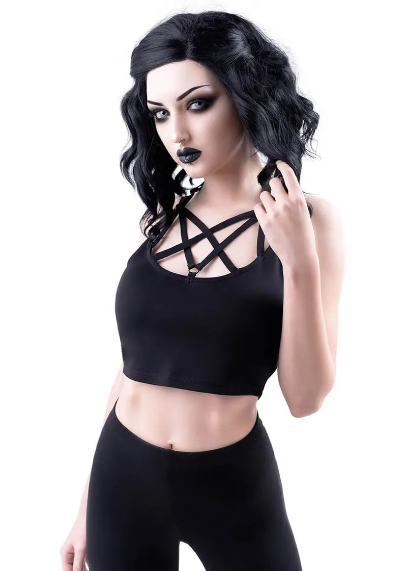 Killstar Magica Black Crop Top