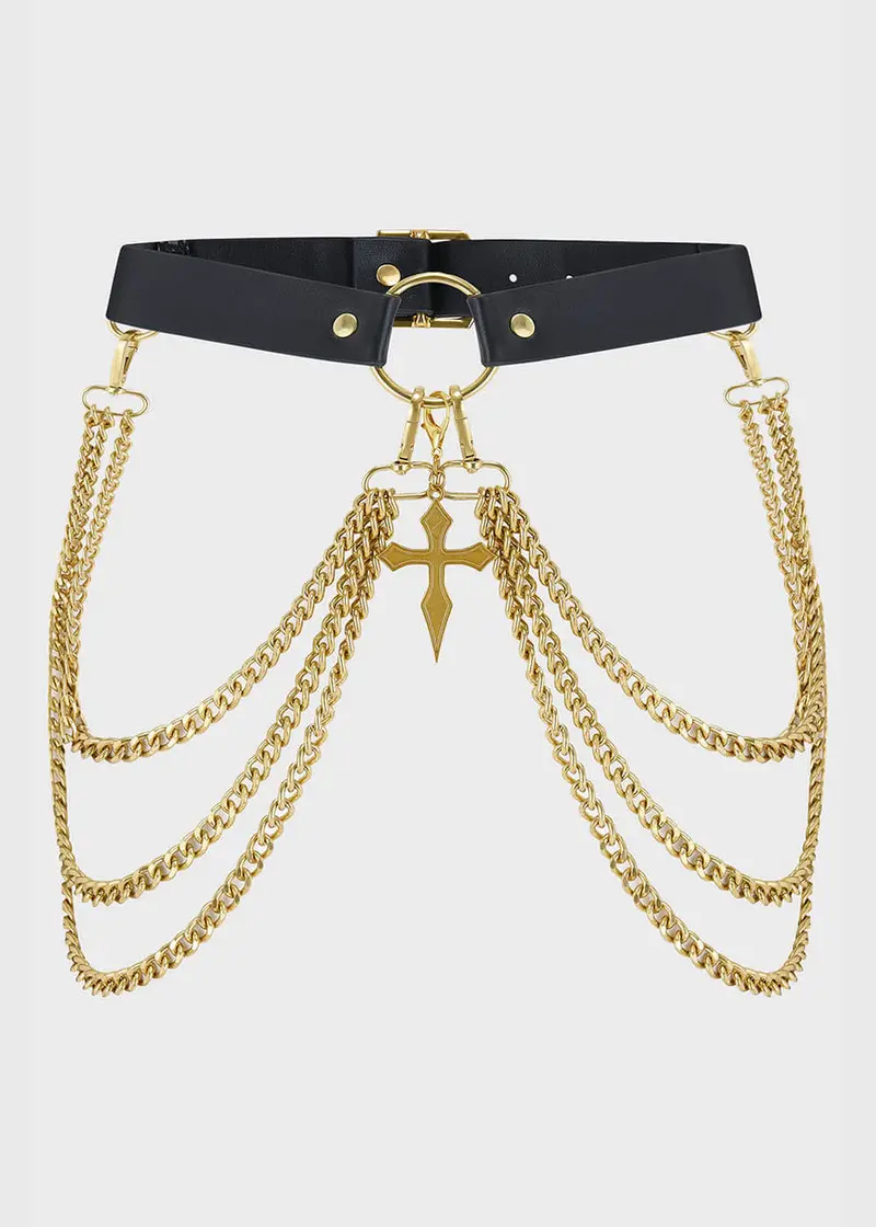 Killstar Poised Opulence Gold Belt