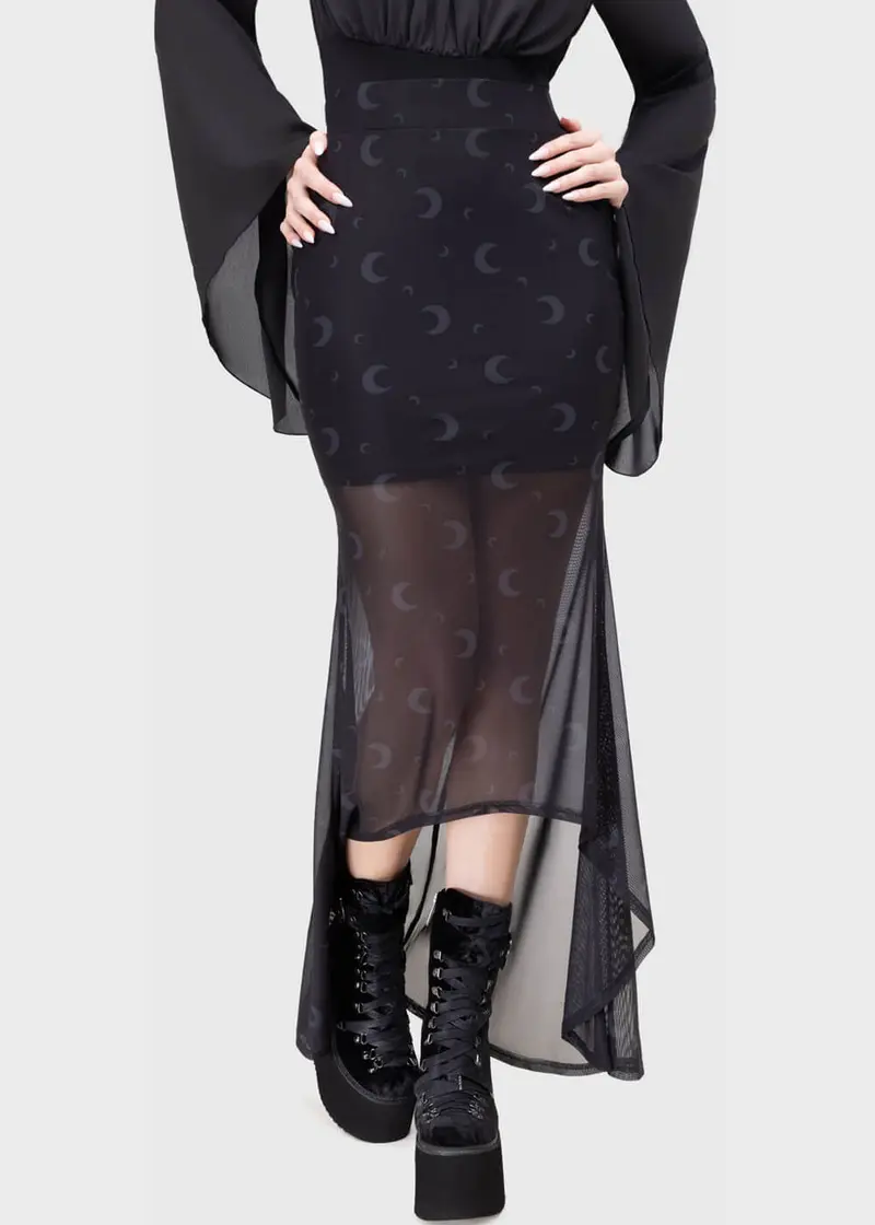 Killstar Serenade Of Shadows Skirt Black