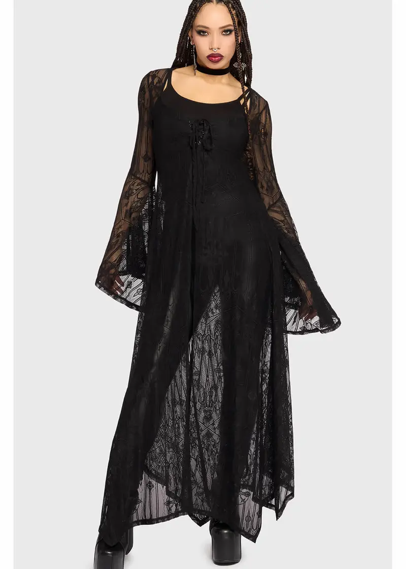 Killstar Shadow Queen Duster Black