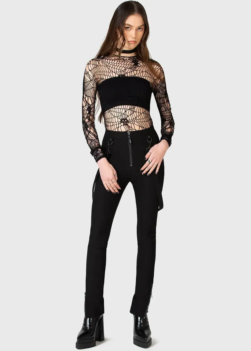 Killstar Strange Vanity Trousers Black