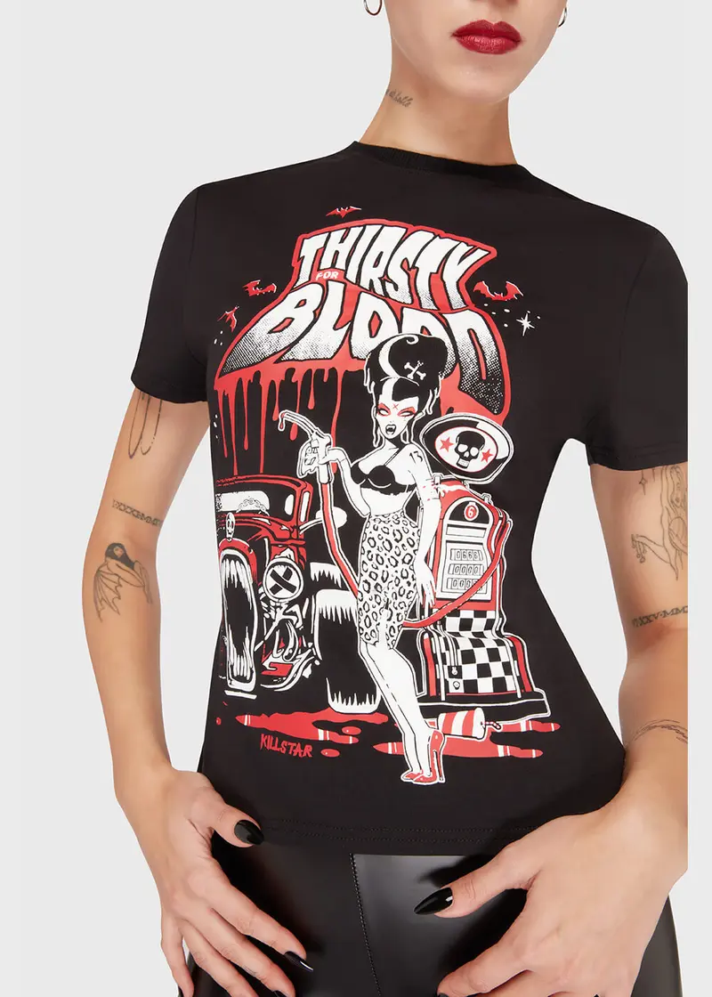 Killstar Thirsty Blood Black T-Shirt