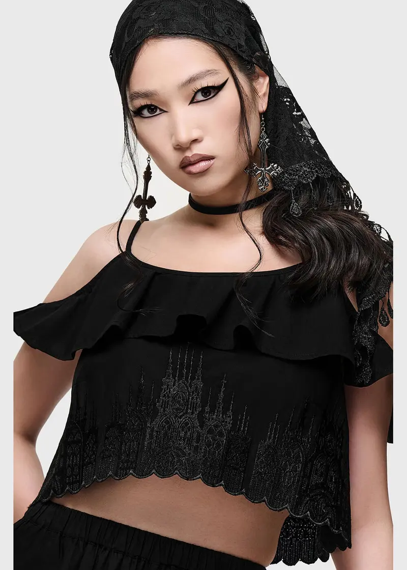 Killstar Thorned Spire Top Black
