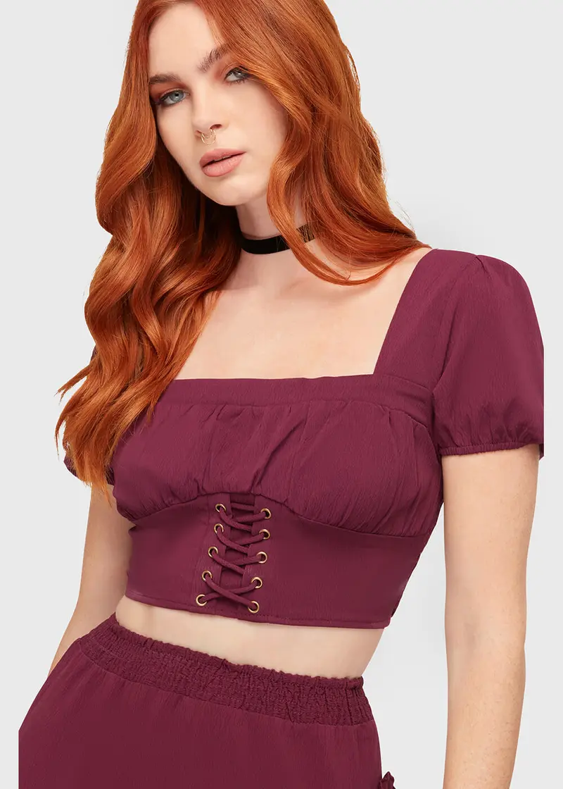 Killstar Wild Petal Top Purple