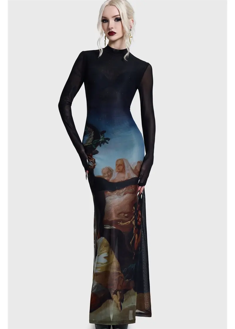 Killstar Witches' Sabbath Maxi Dress Multi