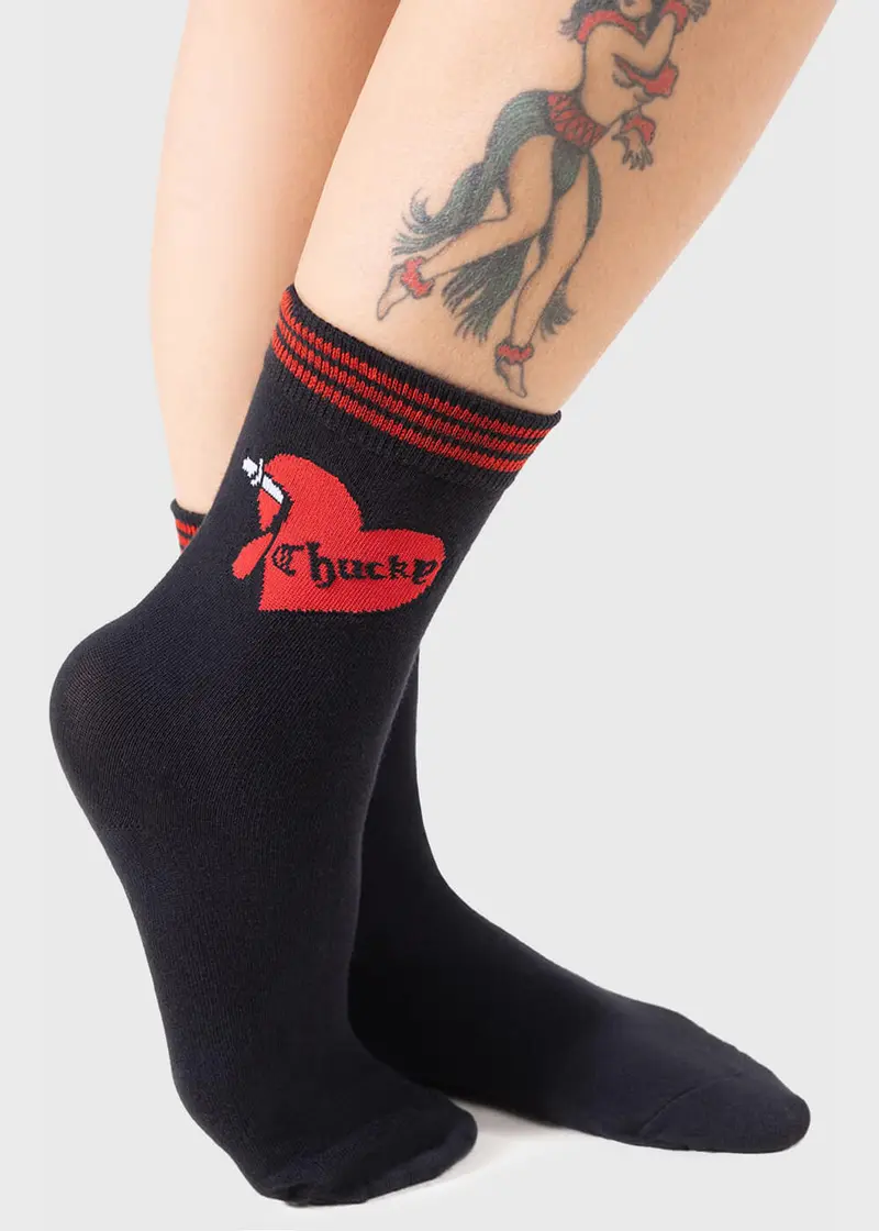 Killstar x Chucky Love Hurts Black Socks