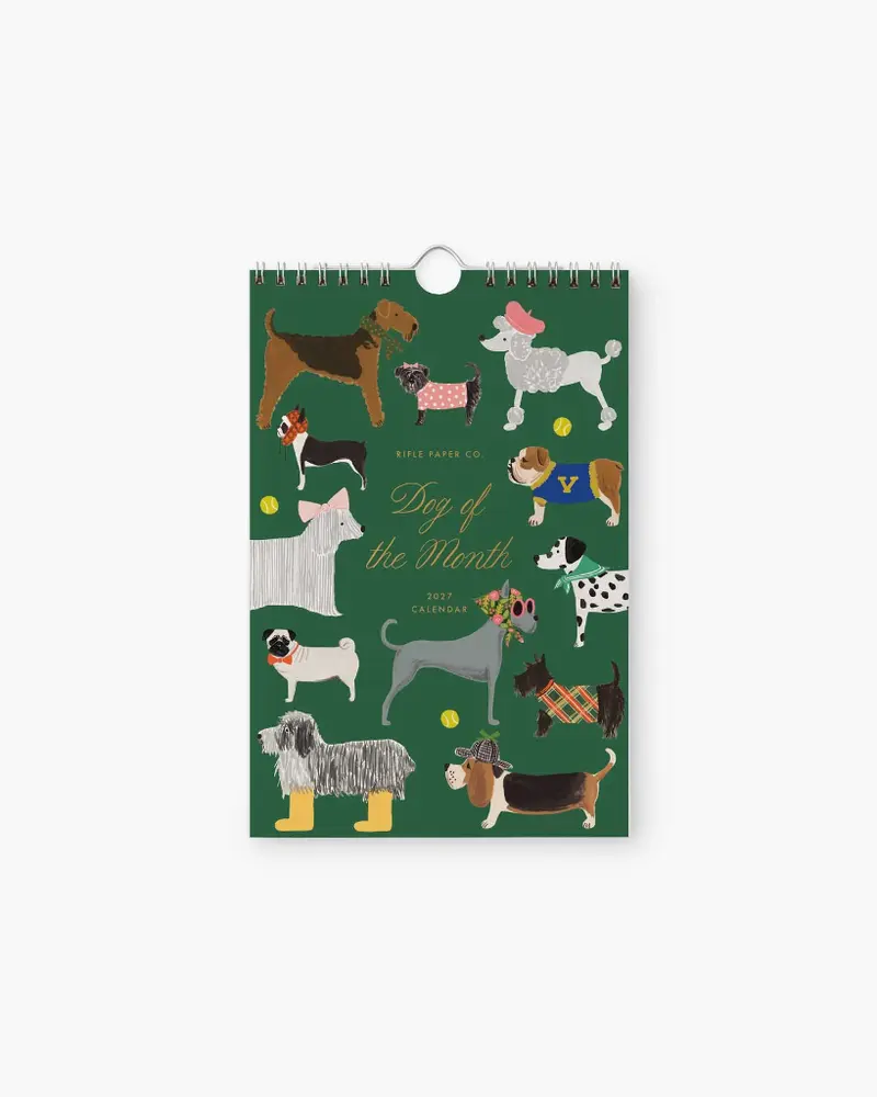 Kitchen Calendar 2027 - Dog Of The Month [PRE ORDER]